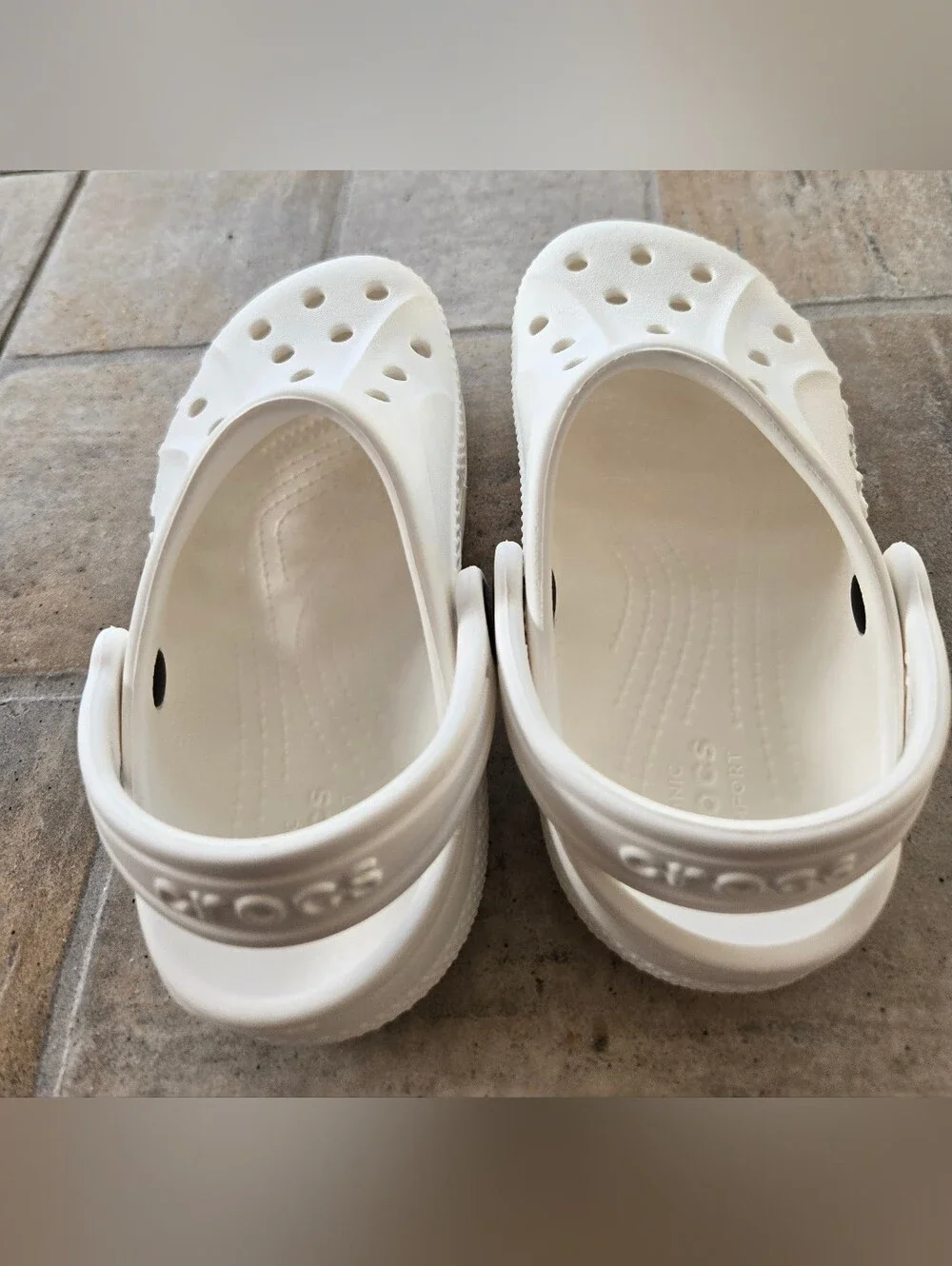 Kids White Foam Clog Sandals - Crocs- Size 10c Toddler